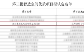 立邦入选上海市“智造空间”优质项目